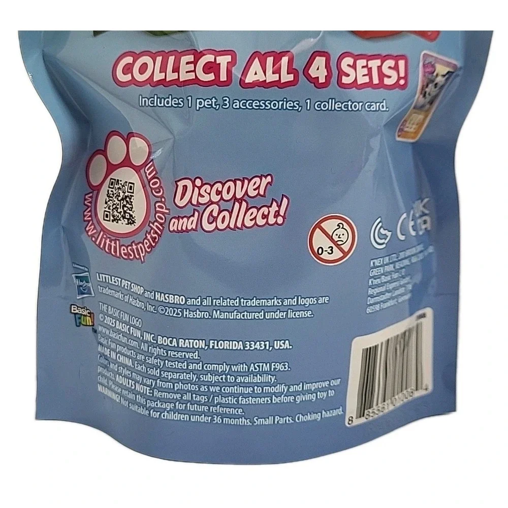 2025 Sleigh All Day Littlest Pet Shop G7 -  Snow Leopard‎ #339 - Sealed Bag! Toy - Picture 4 of 5